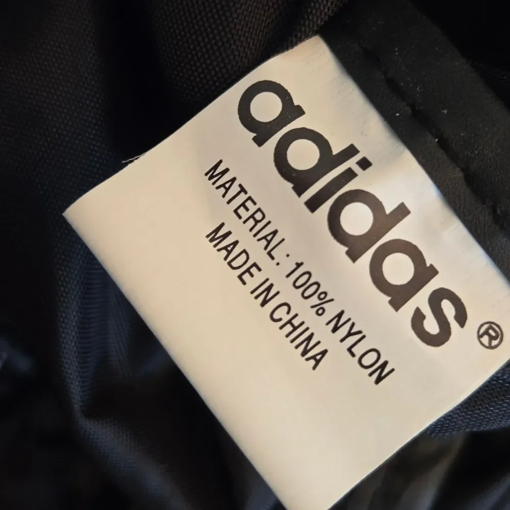 Adidas NWOT VINTAGE Mini Backpack Blue with Trefoil logo zipper pulls UNISEX